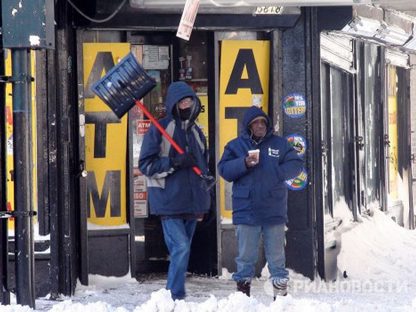 Snow blankets New York City - Sputnik International