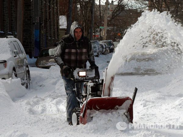 Snow blankets New York City - Sputnik International
