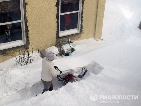 Snow blankets New York City - Sputnik International
