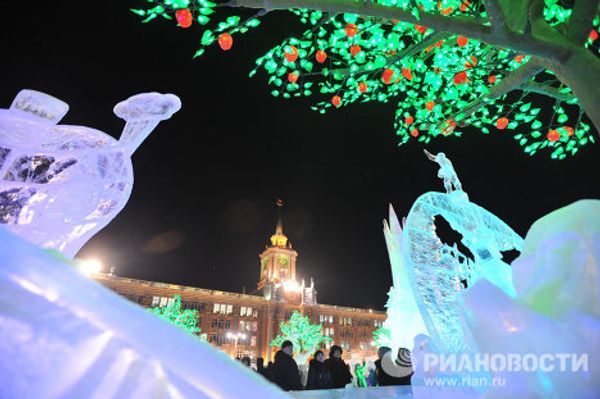 Ice town in Yekaterinburg Ice town in Yekaterinburg - Sputnik International