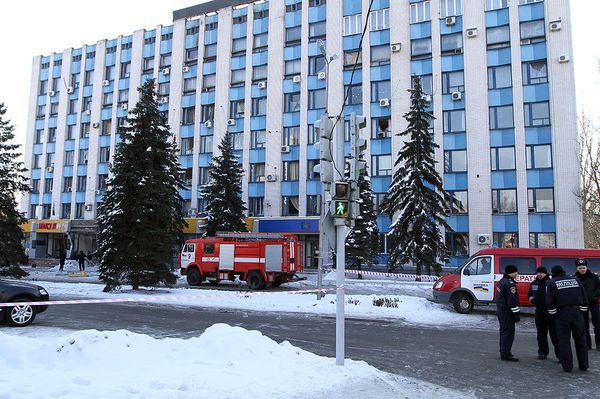 The municipal administration building in an eastern Ukrainian town of Makeyevka The municipal administration building in an eastern Ukrainian town of Makeyevka - Sputnik International