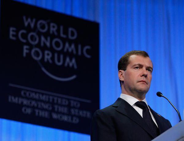 Dmitry Medvedev attends World Economic Forum in Davos - Sputnik International