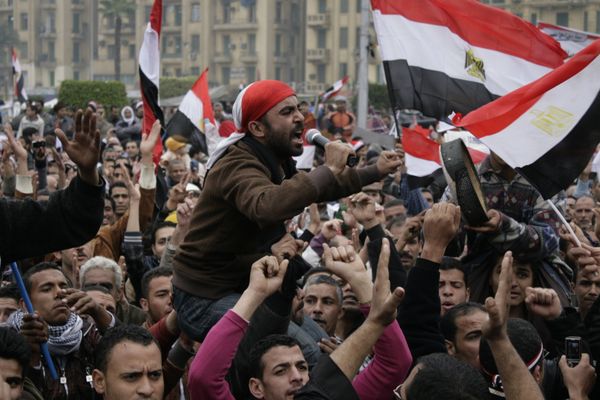 Opposition organizer Muhammad Ayed, leader for the Youth Group January 25 movement - Sputnik International