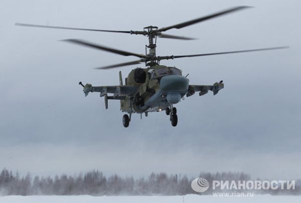 Russia’s Ka-52 Alligator attack helicopter Russia’s Ka-52 Alligator attack helicopter - Sputnik International