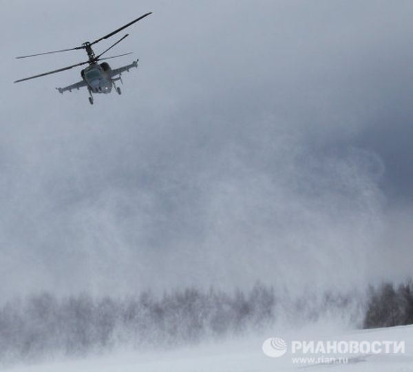 Russia’s Ka-52 Alligator attack helicopter Russia’s Ka-52 Alligator attack helicopter - Sputnik International