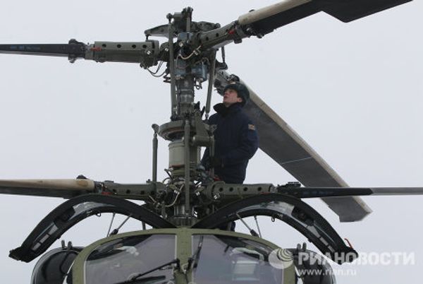 Russia’s Ka-52 Alligator attack helicopter Russia’s Ka-52 Alligator attack helicopter - Sputnik International
