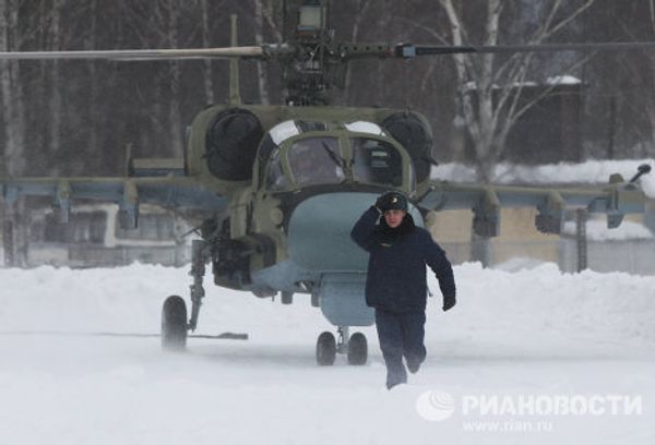 Russia’s Ka-52 Alligator attack helicopter Russia’s Ka-52 Alligator attack helicopter - Sputnik International