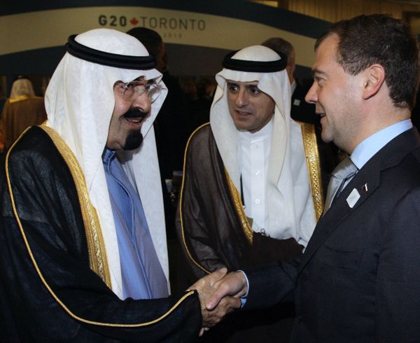 King Abdullah Bin-Abd-al-Aziz Al Saud of Saudi Arabia and Dmitry Medvedev.Archive King Abdullah Bin-Abd-al-Aziz Al Saud of Saudi Arabia and Dmitry Medvedev.Archive - Sputnik International