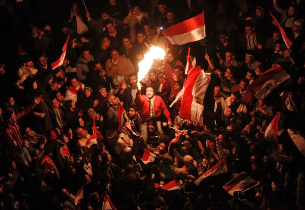 Protesters on Tahrir Square angered with Mubarak not stepping down - Sputnik International