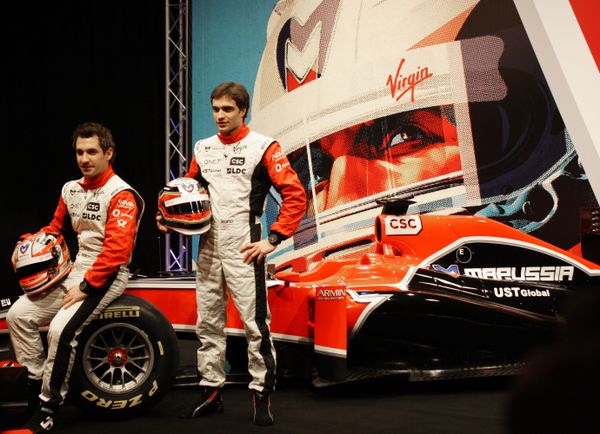 Timo Glock of Germany and Belgium's Jerome d'Ambrosio - Sputnik International