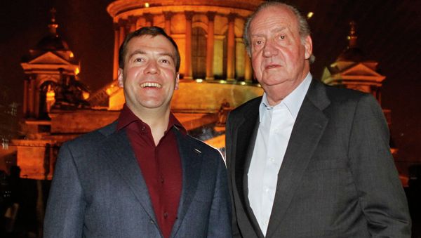 President Dmitry Medvedev of Russia and King Juan Carlos I of Spain - Sputnik International