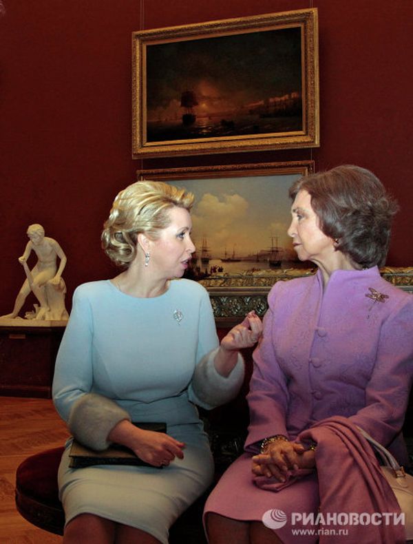 Russian first couple and Spanish royal couple visit St. Petersburg museums - Sputnik International