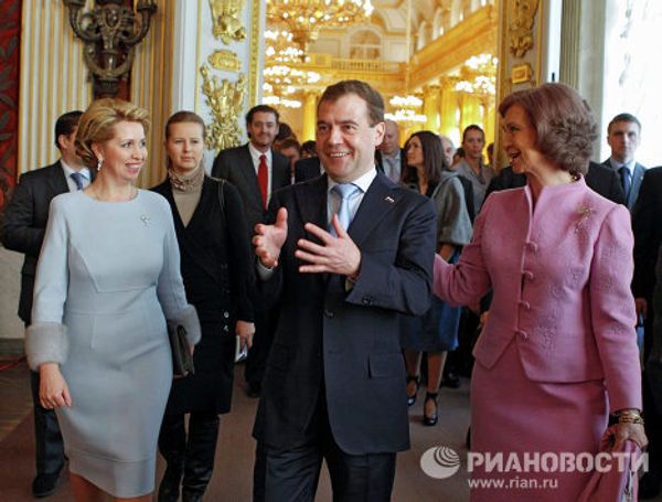 Russian first couple and Spanish royal couple visit St. Petersburg museums - Sputnik International