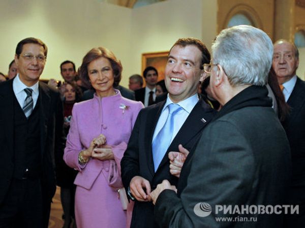 Russian first couple and Spanish royal couple visit St. Petersburg museums - Sputnik International