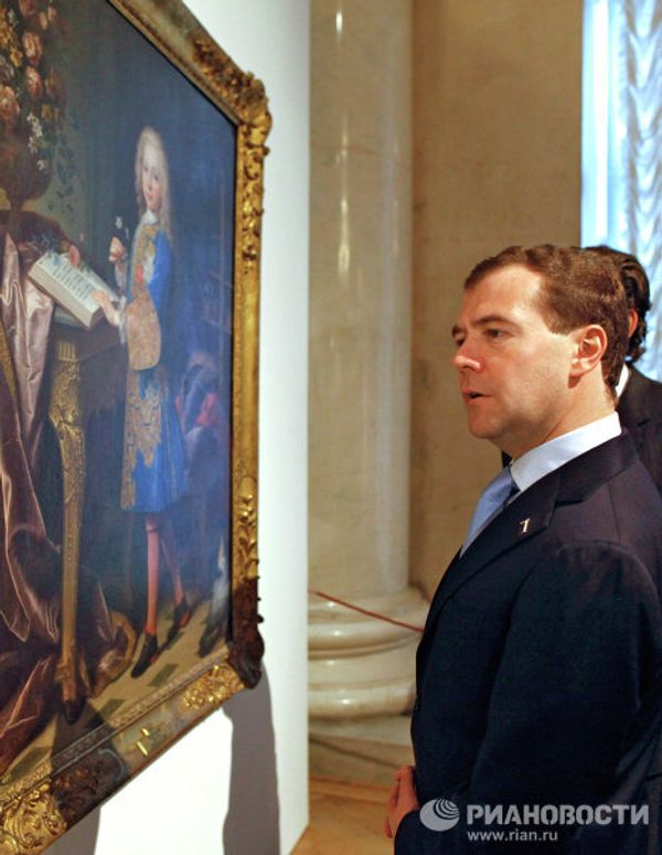 Russian first couple and Spanish royal couple visit St. Petersburg museums - Sputnik International