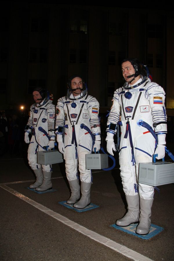 U.S. astronaut Scott Kelly, Alexander Kaleri and Oleg Skripochka. Archive U.S. astronaut Scott Kelly, Alexander Kaleri and Oleg Skripochka. Archive - Sputnik International