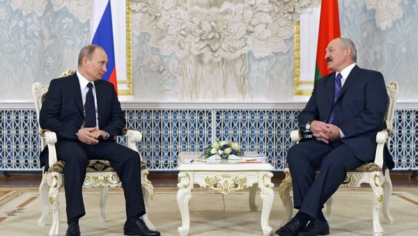 Vladimir Putin and Alexander Lukashenko Vladimir Putin and Alexander Lukashenko - Sputnik International