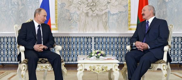 Belarusian leader Alexander Lukashenko intends to discuss potential setting up of a Russian military airbase in Belarus with Russian President Vladimir Putin. Belarusian leader Alexander Lukashenko intends to discuss potential setting up of a Russian military airbase in Belarus with Russian President Vladimir Putin. - Sputnik International