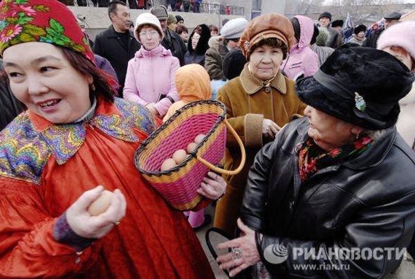 Khakas welcome spring during Chyl Pazy celebrations - Sputnik International