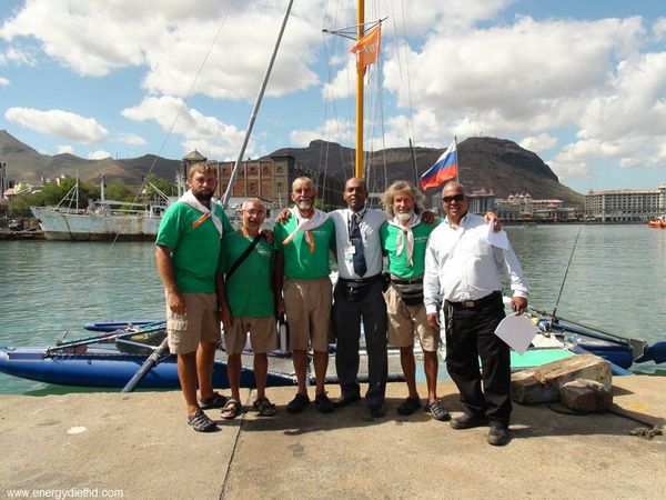 The expedition, named Across the Oceans with Energy Diet, began in the island of Mauritius in the Indian Ocean in December - Sputnik International