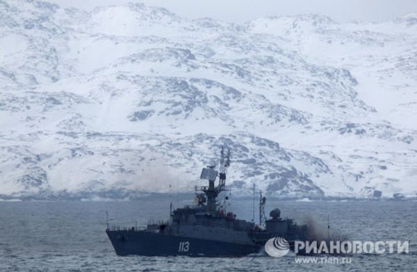 Russian Northern Fleet exercises in Barents Sea Russian Northern Fleet exercises in Barents Sea - Sputnik International