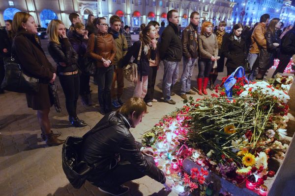 Aftermath the blast in Minsk metro - Sputnik International