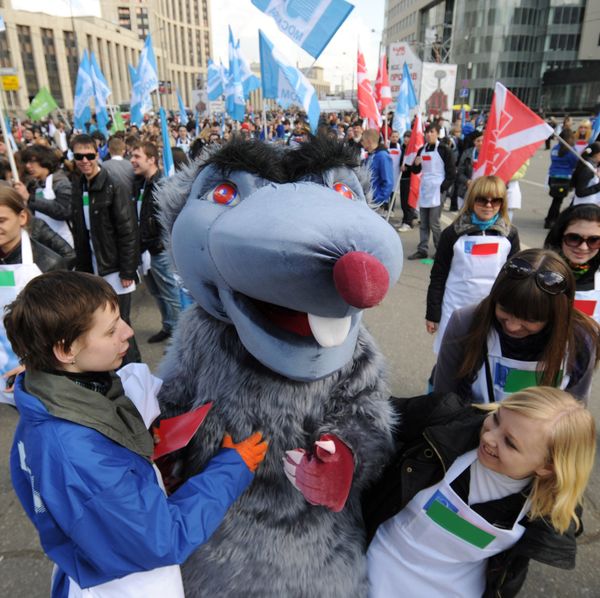 The White Aprons anti-corruption protest in Moscow  - Sputnik International