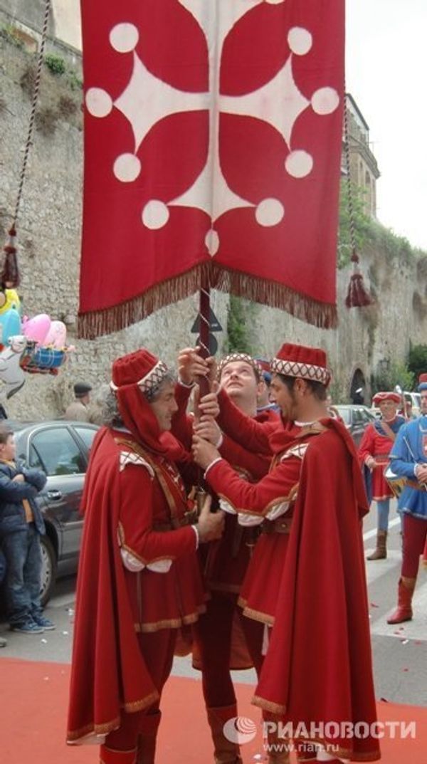 Historical regatta of four ancient maritime republics in Italy - Sputnik International
