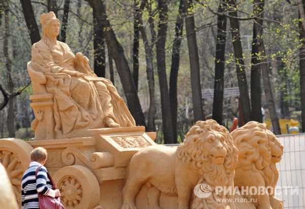 Sand copies of world-famous fountains Sand copies of world-famous fountains - Sputnik International