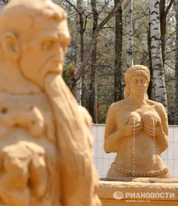Sand copies of world-famous fountains Sand copies of world-famous fountains - Sputnik International