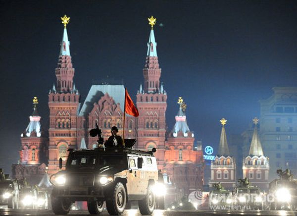 Night rehearsal for Victory Day Parade  - Sputnik International