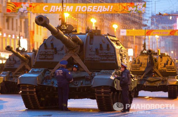 Night rehearsal for Victory Day Parade  - Sputnik International