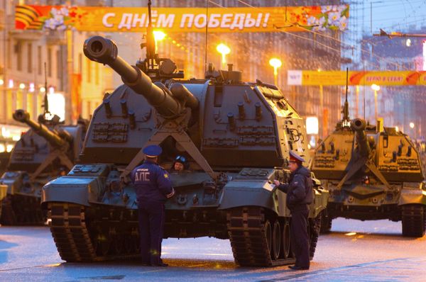 Night rehearsal for Victory Day Parade  - Sputnik International