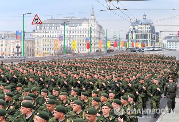 Night rehearsal for Victory Day Parade  - Sputnik International