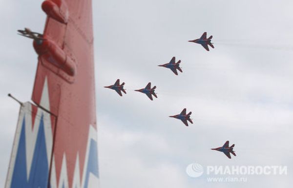 Strizhi aerobatics team marks 20 years in the clouds Strizhi aerobatics team marks 20 years in the clouds - Sputnik International