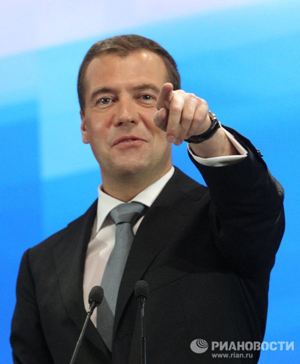 Dmitry Medvedev’s emotions at the president’s biggest ever news conference  - Sputnik International