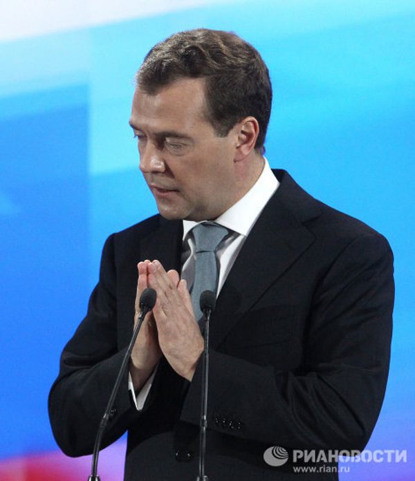 Dmitry Medvedev’s emotions at the president’s biggest ever news conference  - Sputnik International