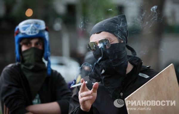 Georgian opposition protests continue Georgian opposition protests continue - Sputnik International