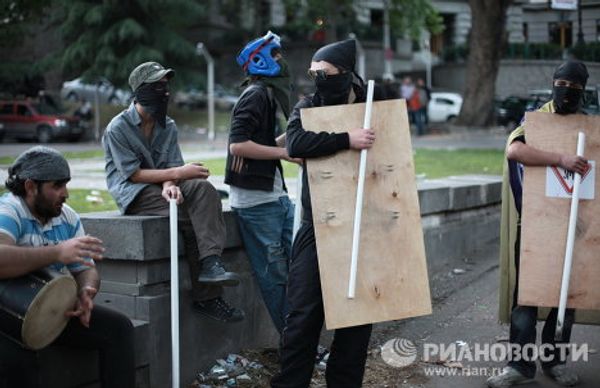 Georgian opposition protests continue Georgian opposition protests continue - Sputnik International