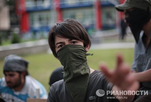 Georgian opposition protests continue Georgian opposition protests continue - Sputnik International