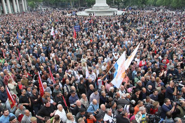 Opposition protesters in the Georgia - Sputnik International