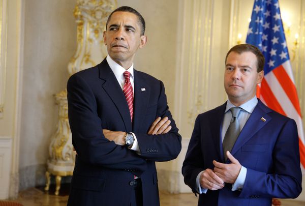 Dmitry Medvedev and Barack Obama Dmitry Medvedev and Barack Obama - Sputnik International