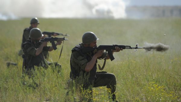 Caspian Flotilla marine corps battalion drill Caspian Flotilla marine corps battalion drill - Sputnik International