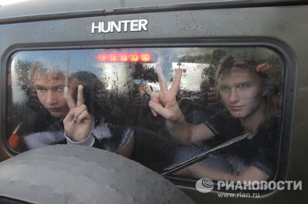 Revolution Through Social Networks protesters arrested in Minsk Revolution Through Social Networks protesters arrested in Minsk - Sputnik International
