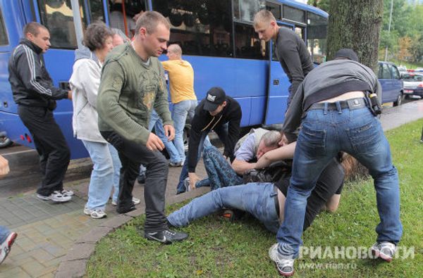 Revolution Through Social Networks protesters arrested in Minsk Revolution Through Social Networks protesters arrested in Minsk - Sputnik International