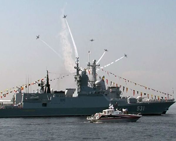 Volgodonsk small missile ship with stealth technology unveiled at International Maritime Defense Show in St. Petersburg - Sputnik International