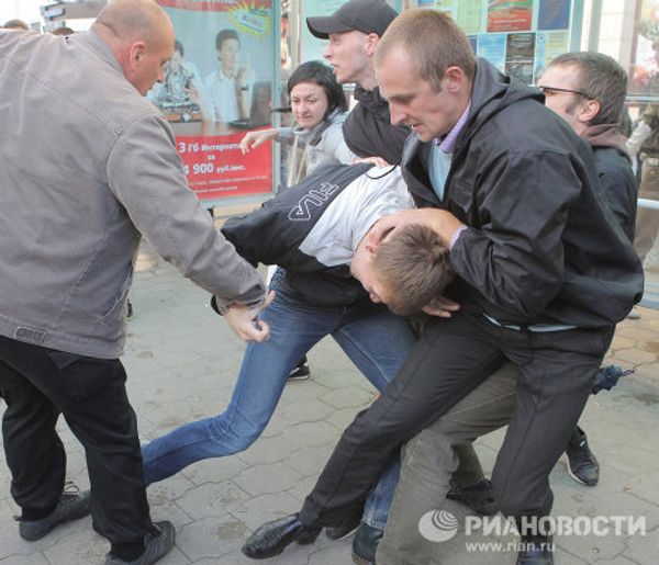 “Silent” protesters detained in Minsk  - Sputnik International