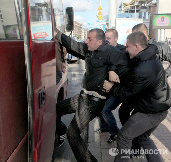 “Silent” protesters detained in Minsk  - Sputnik International