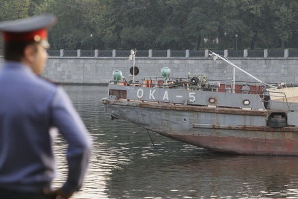 Search and rescue operation at the site of boat sinking in the Moscow River  - Sputnik International