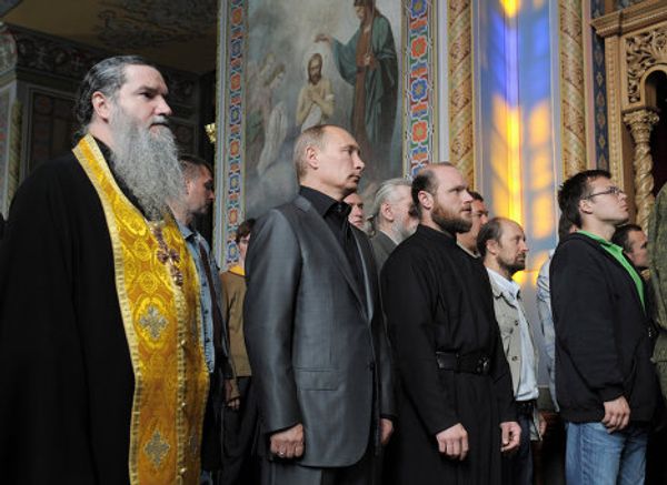 Prime Minister Vladimir Putin visits Valaam Monastery - Sputnik International